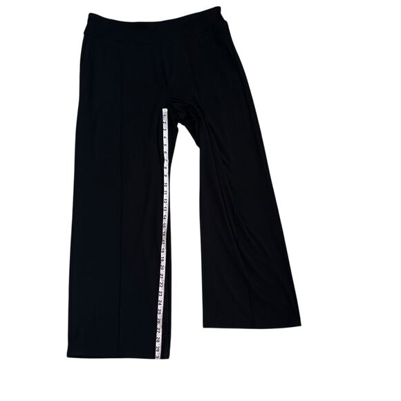 J.Jill Wearever Black Pull On Pants Women Large Seamed Full Leg Career Travel - Picture 4 of 10
